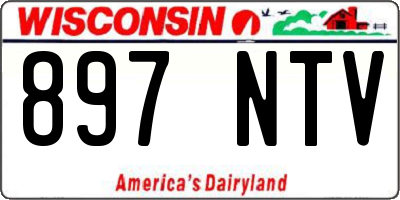 WI license plate 897NTV