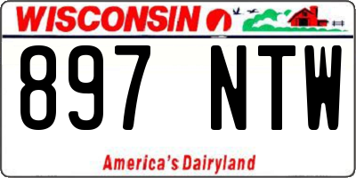 WI license plate 897NTW
