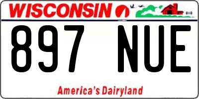 WI license plate 897NUE
