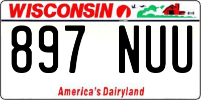 WI license plate 897NUU