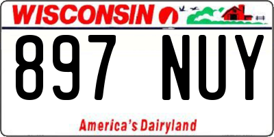 WI license plate 897NUY