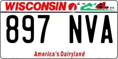 WI license plate 897NVA