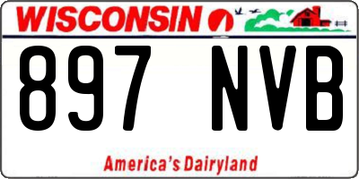 WI license plate 897NVB