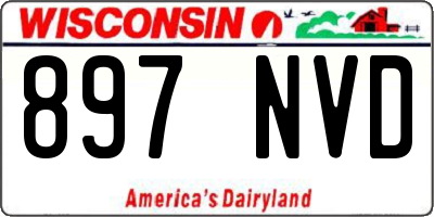 WI license plate 897NVD