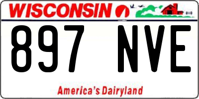 WI license plate 897NVE