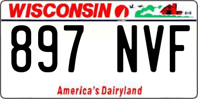 WI license plate 897NVF