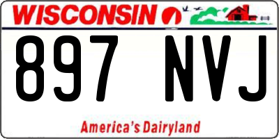 WI license plate 897NVJ