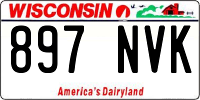 WI license plate 897NVK