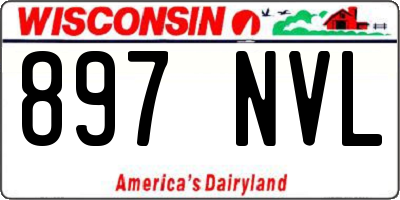 WI license plate 897NVL