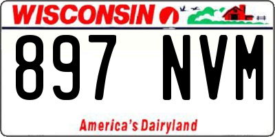 WI license plate 897NVM