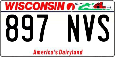 WI license plate 897NVS