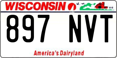 WI license plate 897NVT