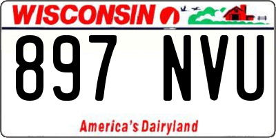 WI license plate 897NVU