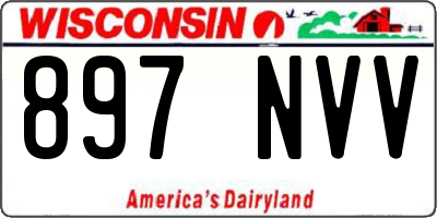 WI license plate 897NVV