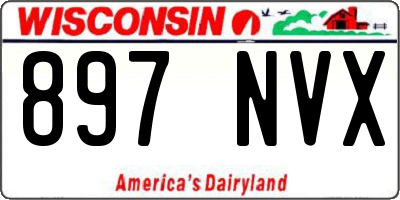 WI license plate 897NVX