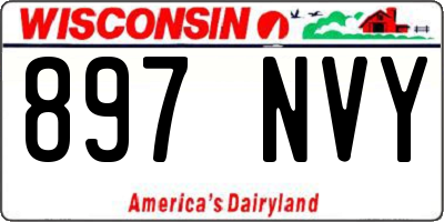 WI license plate 897NVY
