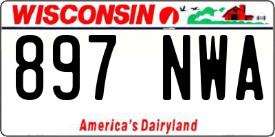 WI license plate 897NWA