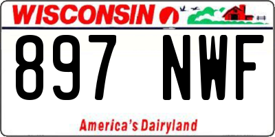 WI license plate 897NWF