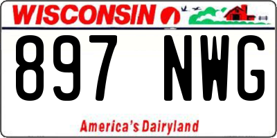 WI license plate 897NWG