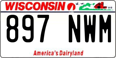 WI license plate 897NWM