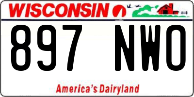 WI license plate 897NWO