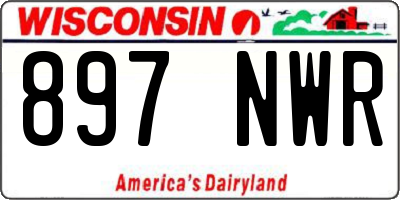WI license plate 897NWR