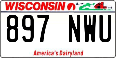WI license plate 897NWU