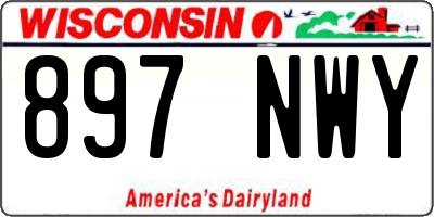WI license plate 897NWY