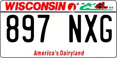 WI license plate 897NXG