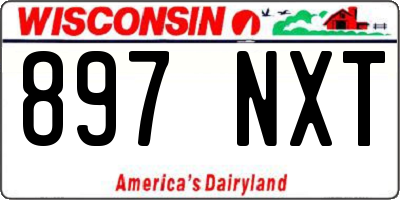 WI license plate 897NXT