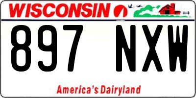 WI license plate 897NXW