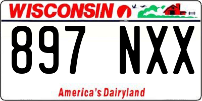 WI license plate 897NXX
