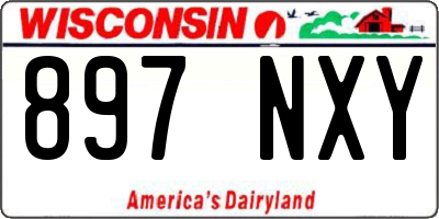 WI license plate 897NXY