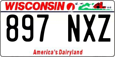 WI license plate 897NXZ