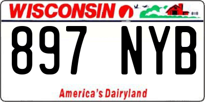WI license plate 897NYB