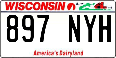 WI license plate 897NYH