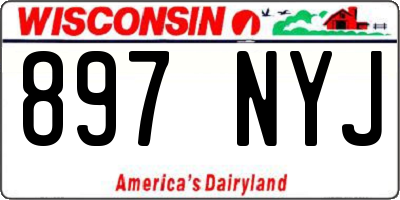 WI license plate 897NYJ