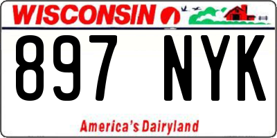 WI license plate 897NYK
