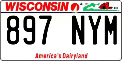 WI license plate 897NYM
