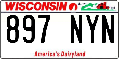 WI license plate 897NYN