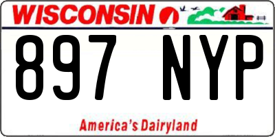WI license plate 897NYP