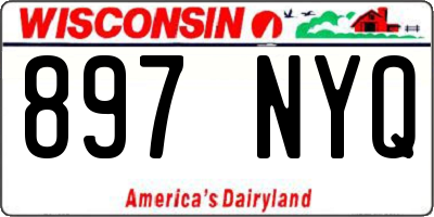 WI license plate 897NYQ