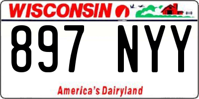 WI license plate 897NYY