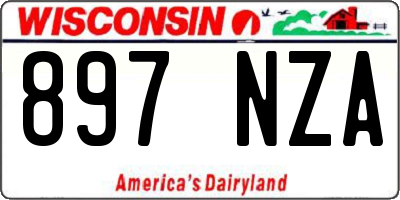 WI license plate 897NZA