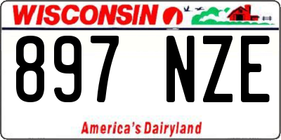 WI license plate 897NZE