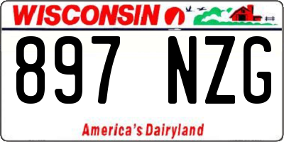 WI license plate 897NZG