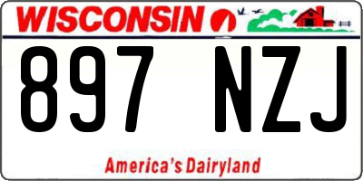WI license plate 897NZJ