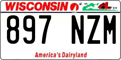 WI license plate 897NZM