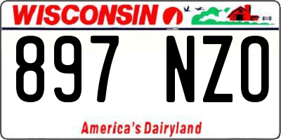 WI license plate 897NZO
