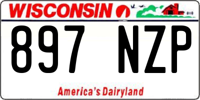 WI license plate 897NZP